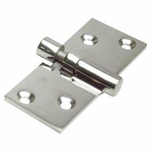 Image 1: Whitecap Take-Apart Motor Box Hinge (Locking) - 316 Stainless Steel - 1-1/2" x 3-5/8"