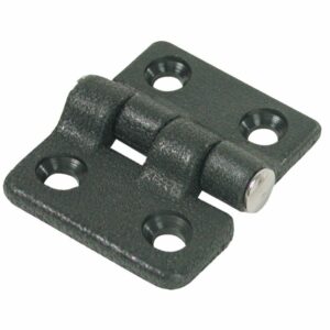 Image 1: Whitecap Butt Hinge - Black Nylon - 1-1/2" x 1-3/8"