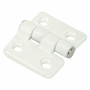 Image 1: Whitecap Butt Hinge - White Nylon - 1-1/2" x 1-3/8"