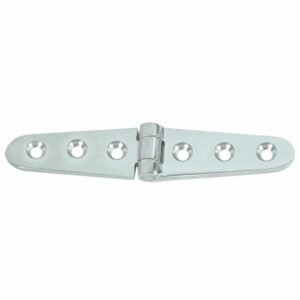 Image 1: Whitecap Strap Hinge - 304 Stainless Steel - 6" x 1-1/8"