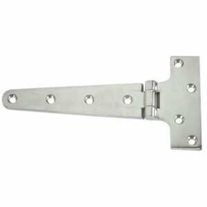 Image 1: Whitecap T-Strap Hinge - 316 Stainless Steel - 7-3/4" x 3-7/8"