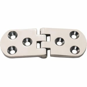 Image 1: Whitecap Flush Mount Hinge - 316 Stainless Steel - 4" x 1-1/2"