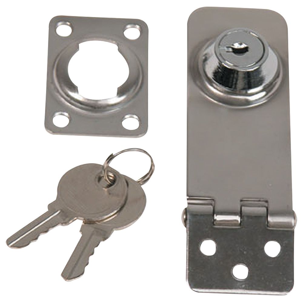 Image 1: Whitecap Locking Hasp - 304 Stainless Steel - 1" x 3"