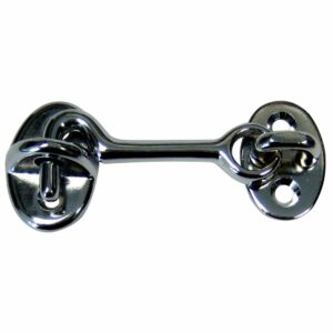 Image 1: Whitecap Cabin Door Hook - CP/Brass - 2"