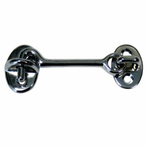 Image 1: Whitecap Cabin Door Hook - CP/Brass - 3"