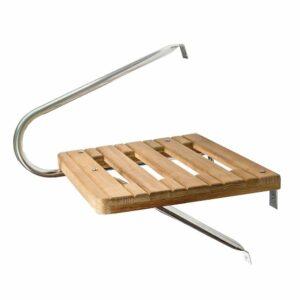 Image 1: Whitecap Teak Swim Platform f/Outboard Motors