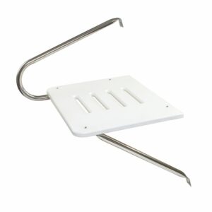 Image 1: Whitecap White Poly Swim Platform f/Outboad Motors