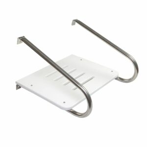 Image 1: Whitecap White Poly Swim Platform f/Inboard/Outboard Motors