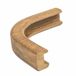 Image 1: Whitecap Teak Track Outside Corner Molding - 1/2"