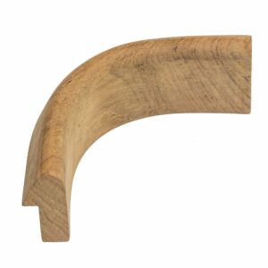 Image 1: Whitecap Teak Rail Inside Corner Molding