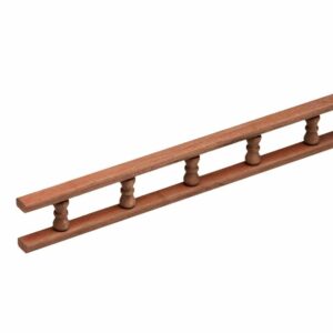 Image 1: Whitecap Teak Standard Pin Rail - 5'
