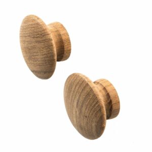 Image 1: Whitecap Teak Round Drawer Knob - 2" - 2 Pack