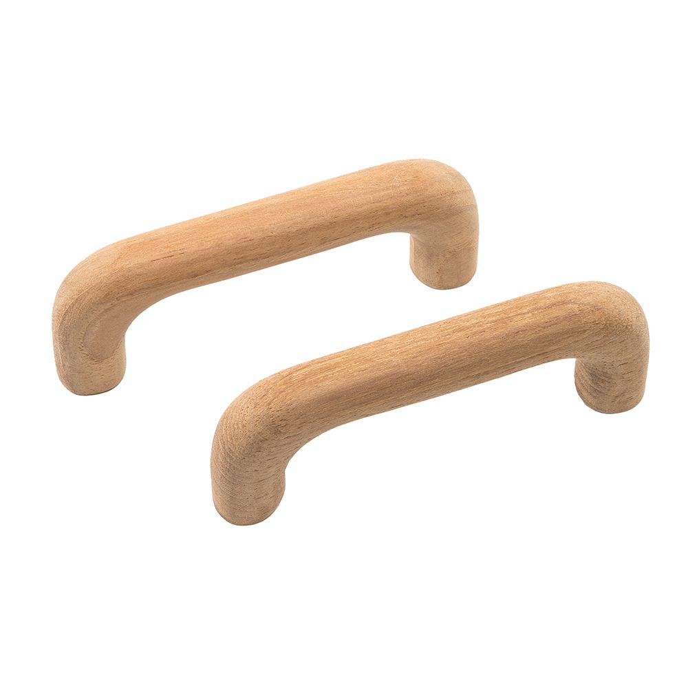 Image 1: Whitecap Teak Handle Drawer Pull - 3-5/8" - 2 Pack