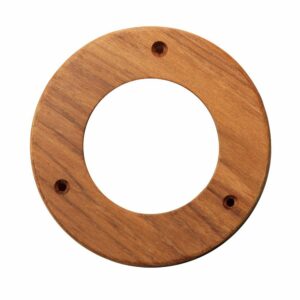 Image 1: Whitecap Teak Trim Ring - 4" Inner Diameter Opening