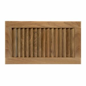 Image 1: Whitecap Teak Louvered Insert - 16" x 9-1/8" x 3/4"