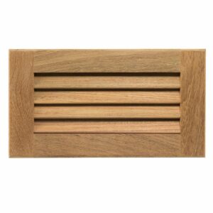 Image 1: Whitecap Teak Louvered Insert - 6-3/8" x 11-3/16" x 3/4"