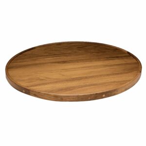 Image 1: Whitecap Teak Round Table Top - 24" x 1-1/8"