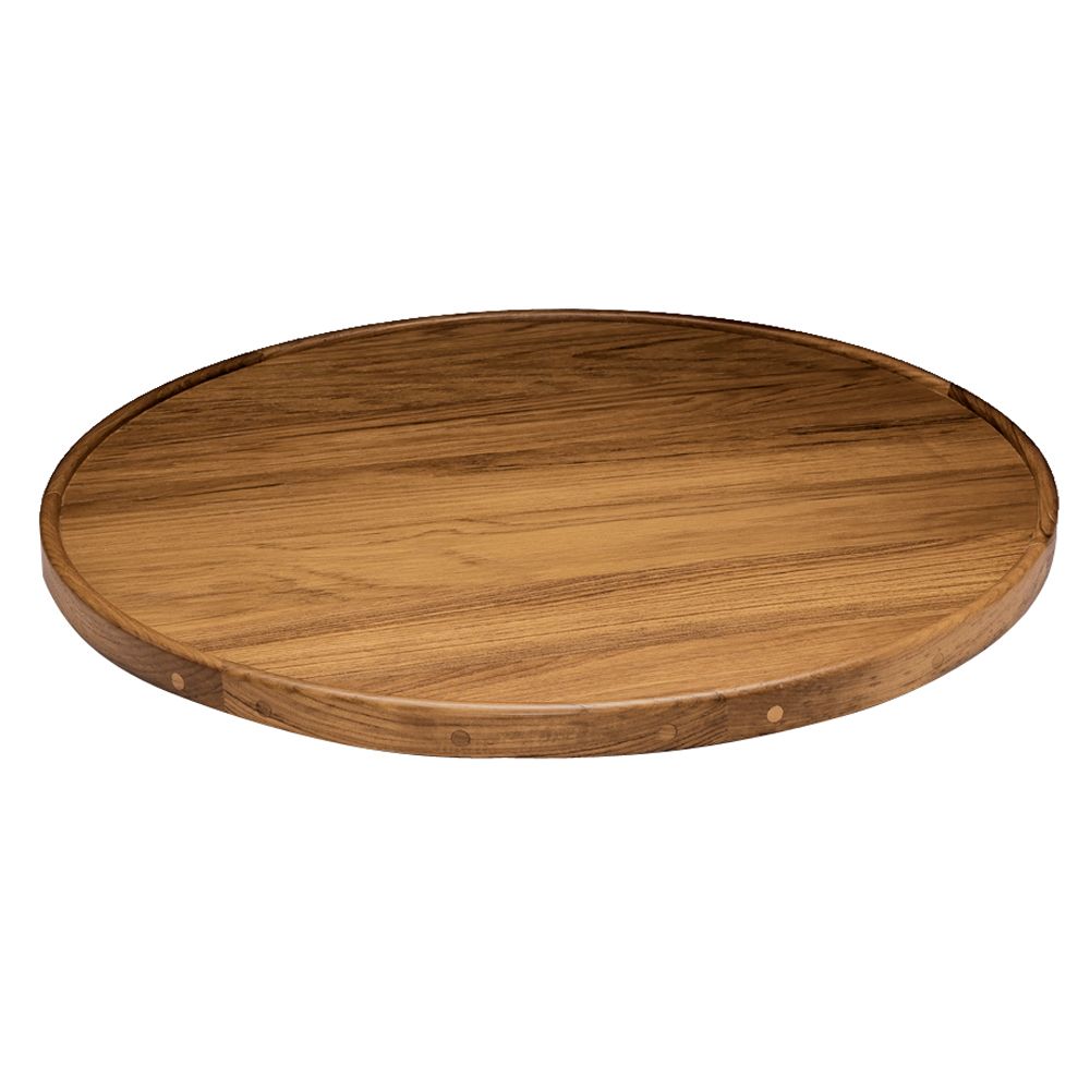 Image 1: Whitecap Teak Round Table Top - 24" x 1-1/8"