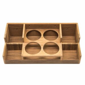 Image 1: Whitecap Teak Bar Rack