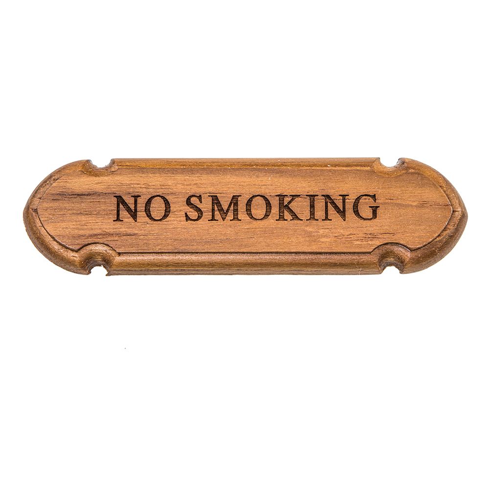 Image 1: Whitecap Teak "No Smoking" Name Plate