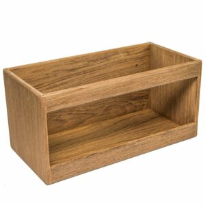 Image 1: Whitecap Teak Hardcover Book Rack