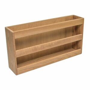 Image 1: Whitecap Teak Double-Wide Magazine Rack