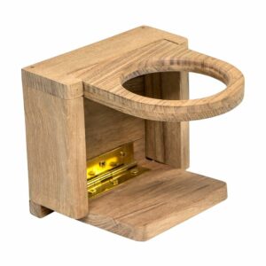 Image 1: Whitecap Teak Folding Drink Holder
