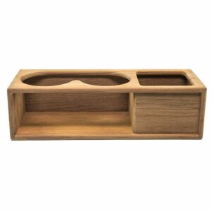 Image 1: Whitecap Teak Two Insulated Drink/Binocular Rack w/Tray