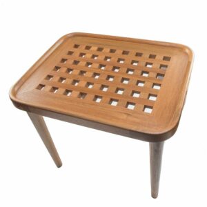 Image 1: Whitecap Teak Cockpit Grate End Table