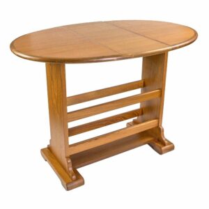 Image 1: Whitecap Teak Drop Leaf Table