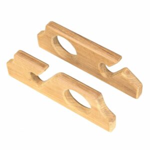 Image 1: Whitecap Teak Two-Rod Storage Rack - Pair