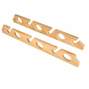 Image 1: Whitecap Teak Six-Rod Storage Rack - Pair