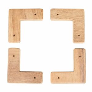 Image 1: Whitecap Teak Cooler/Box Chocks - 4 Pack
