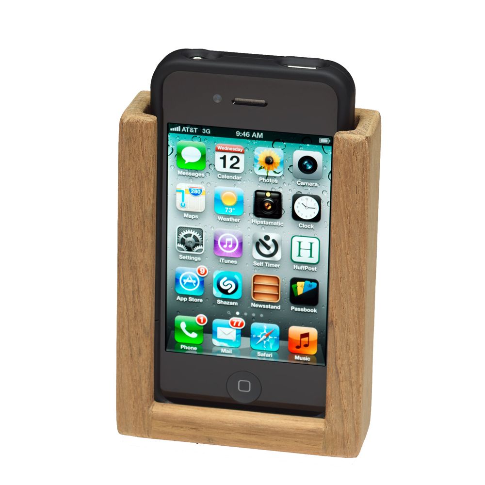 Image 1: Whitecap Teak iPhone Rack