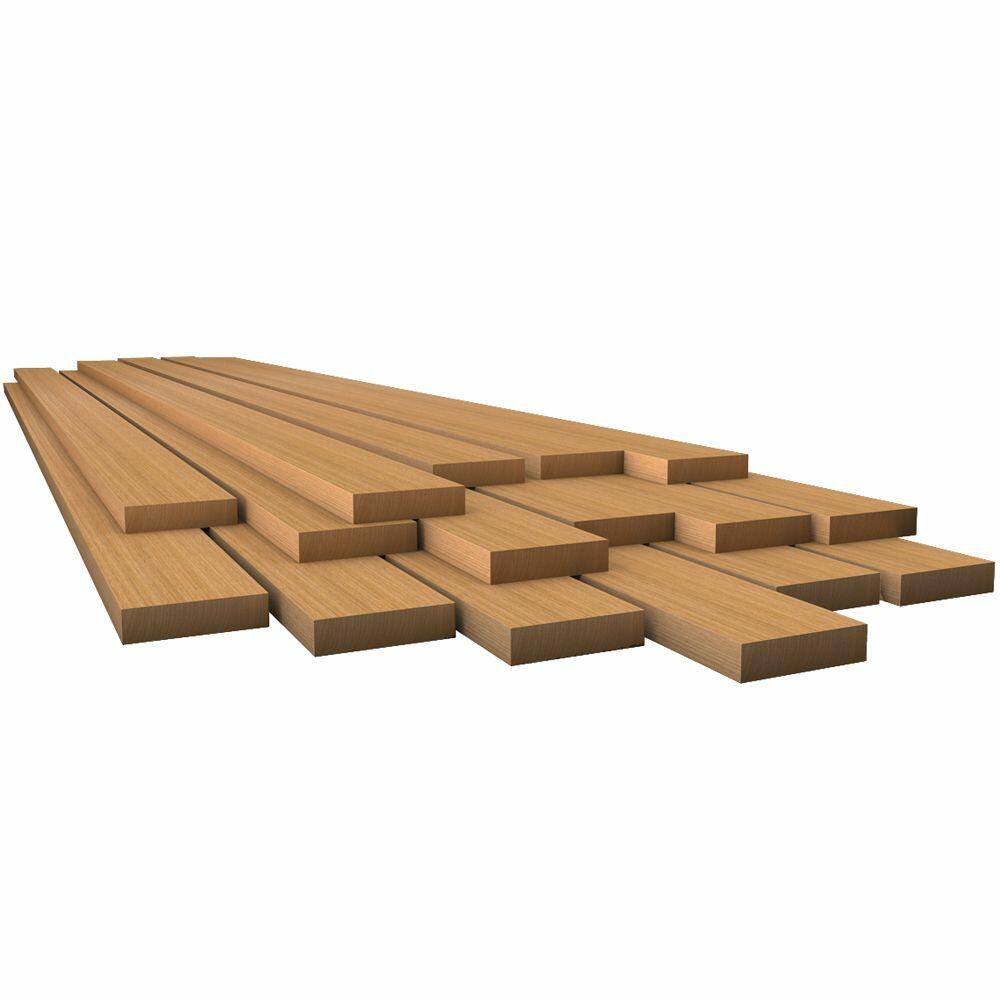 Image 1: Whitecap Teak Lumber - 3/8" x 5-3/4" x 12"