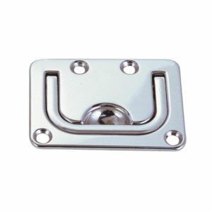 Image 1: Perko Flush Lifting Handle - Chrome Plated Zinc - 3" x 2-¼"