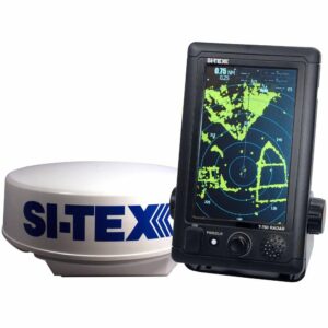 Image 1: SI-TEX T-760 Compact Color Radar w/4kW 18" Dome - 7" Touchscreen