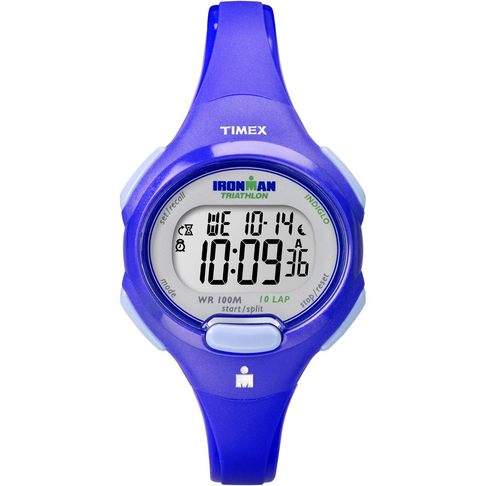 Image 1: Timex IRONMAN® Traditional 10-Lap Mid-Size Watch - Blue