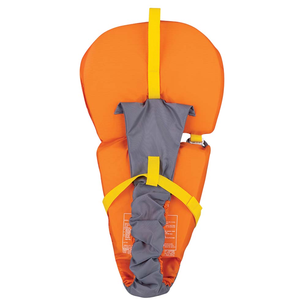 Image 2: Full Throttle Baby-Safe Vest - Infant to 30lbs - Orange/Grey
