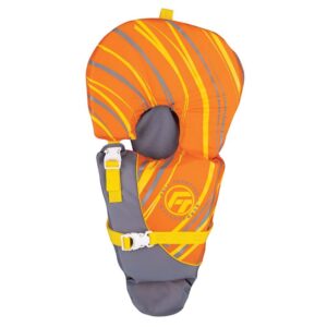 Image 1: Full Throttle Baby-Safe Vest - Infant to 30lbs - Orange/Grey
