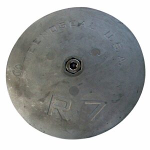 Image 1: Tecnoseal R7 Rudder Anode - Zinc - 6-1/2" Diameter