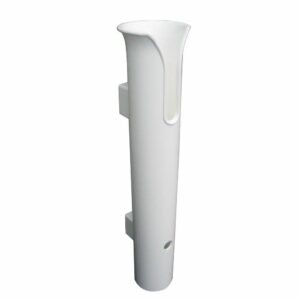 Image 1: TACO Poly Stand-Off Rod Holder w/Stainless Steel Hardware - White