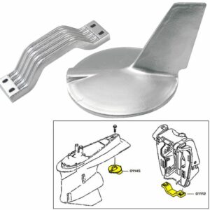 Image 1: Tecnoseal Anode Kit w/Hardware - Yamaha 200-300HP Hi-Performance - Aluminum