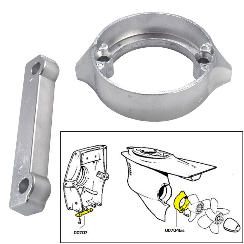 Image 1: Tecnoseal Anode Kit w/Hardware - Volvo Duo-Prop 280 - Magnesium