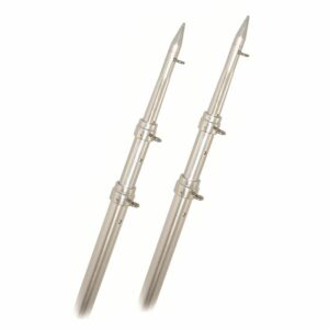 Image 1: Rupp Top Gun Telescoping Outrigger Poles - Aluminum/Silver - 18'