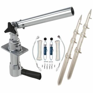 Image 1: Rupp Revolution Top Gun Package w/18' Poles & Complete Single Line Rigging Kit w/Klickers Release Clips