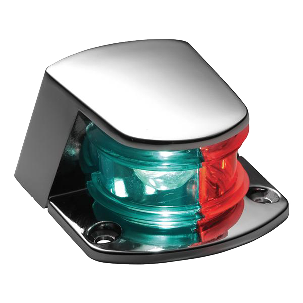Image 1: Attwood Bi-Color Combination Sidelight - 12V - Chrome Plated Zamak