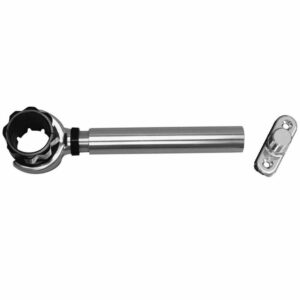 Image 1: Rupp Threaded Antenna Support w/6" Pipe Mount & 1.5" Collar