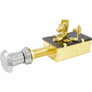 Image 1: Attwood Push/Pull Switch - Three-Position - Off/On/On