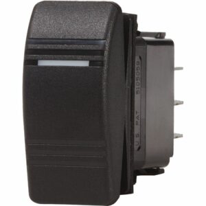 Image 1: Blue Sea 7945 Contura III Switch SPDT - (ON)-OFF-ON - Black